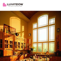 Arch Top Wood Window With Divided Lite