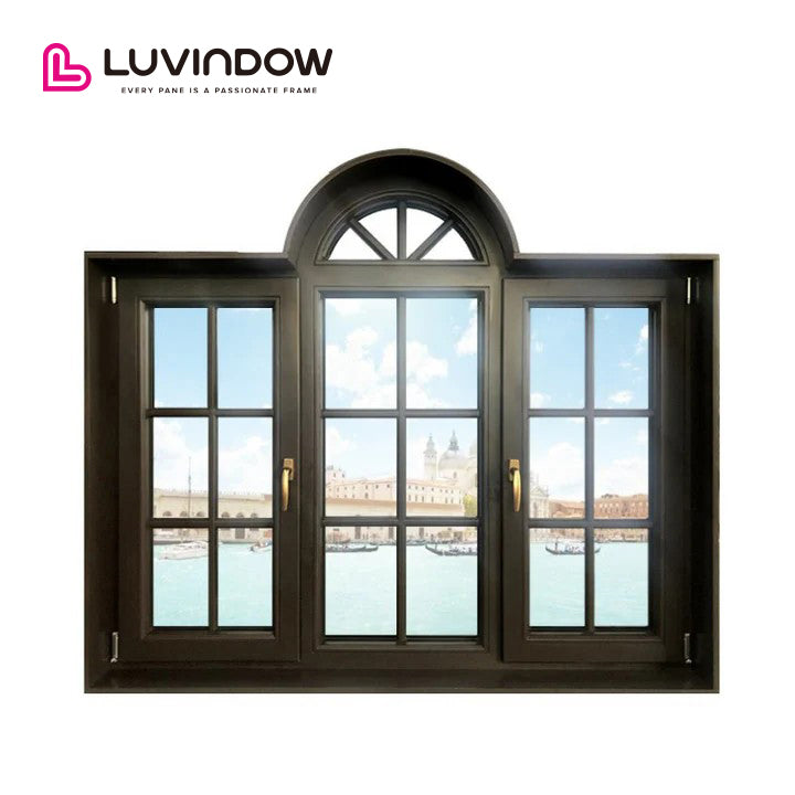 Grill Design Wooden Specialty Shapes Casement Window