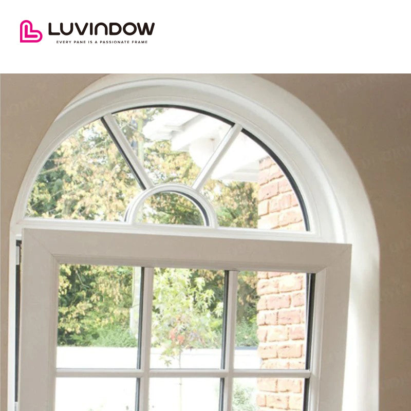 Arch Top Wood Window With Divided Lite