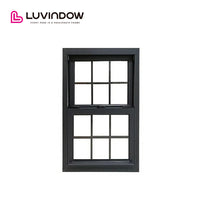 USA Atlanta hot sale LUVINDOW Window combination wholesale aluminium windows black — thumbnail 1