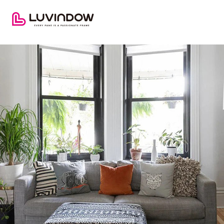 USA Atlanta hot sale LUVINDOW Window combination wholesale aluminium windows black — product image 2