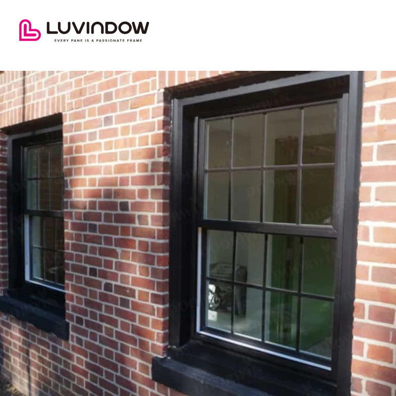 USA Atlanta hot sale LUVINDOW Window combination wholesale aluminium windows black