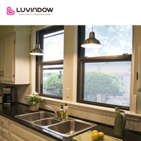 USA Atlanta hot sale LUVINDOW Window combination wholesale aluminium windows black — thumbnail 4
