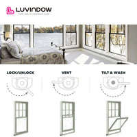 USA	Kansas nice LUVINDOW Wholesale price double hung window low-e single windows doorwin — thumbnail 7
