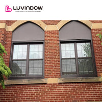USA Atlanta hot sale LUVINDOW Window combination wholesale aluminium windows black — thumbnail 8