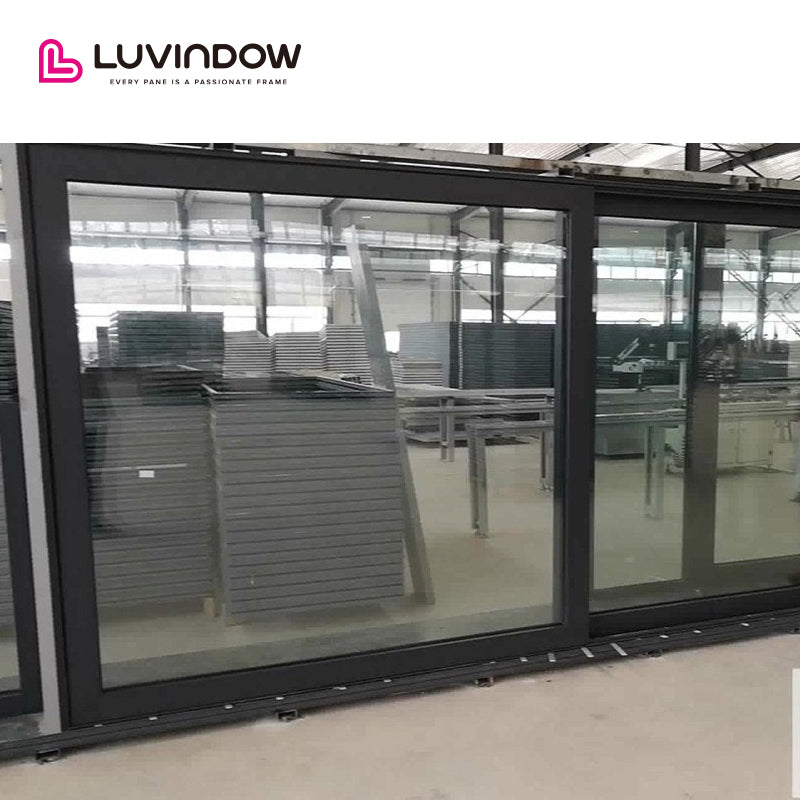 Grey Frame Commercial Lift-Sliding Door