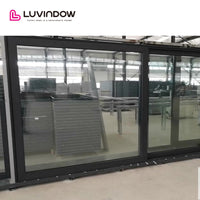 Grey Frame Commercial Lift-Sliding Door