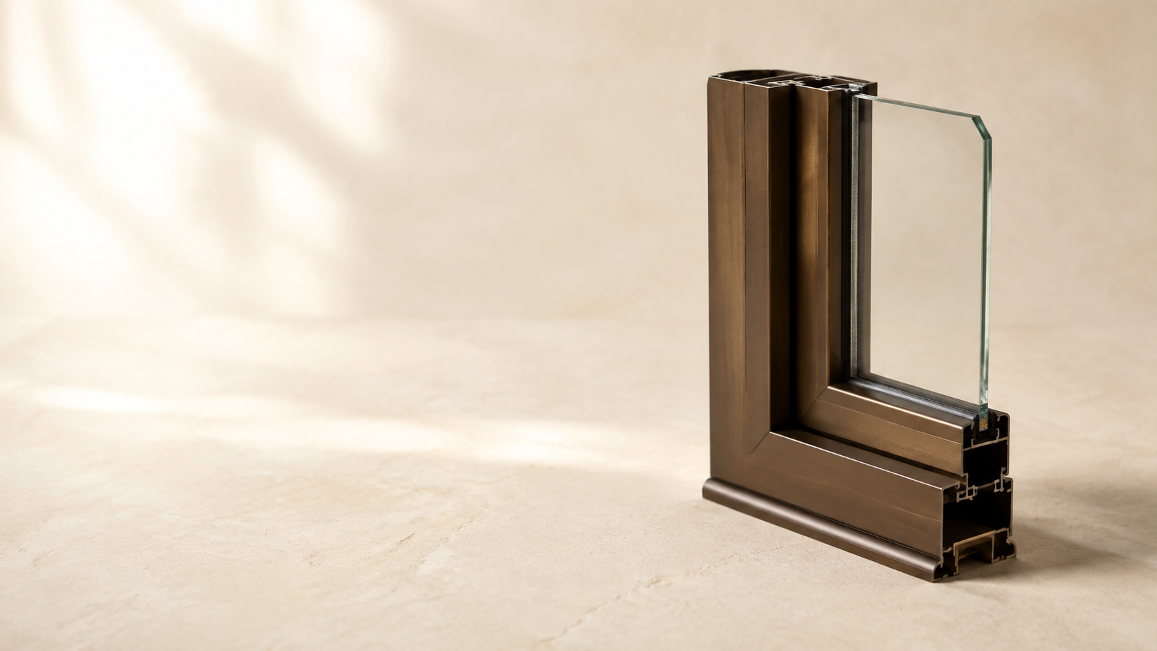 Window finish and material sample