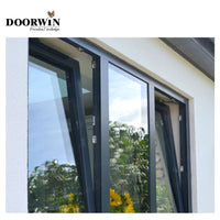 10 YEARS Warranty thermal break powder coated white color gate designs fixed and security casement windows and doors - Doorwin Group Windows & Doors