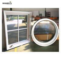 2020 Doorwin new product white oak wood frame alu-clad grille design casement windows for sale — thumbnail 5