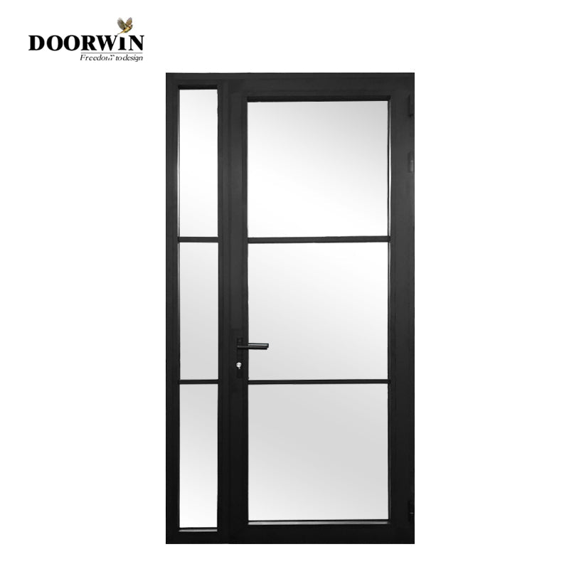 2022[ ALUMINUM ENTRY] DOORWIN aluminum profile windows and door aluminium glass door design commercial entry doors by Doorwin — product image 8