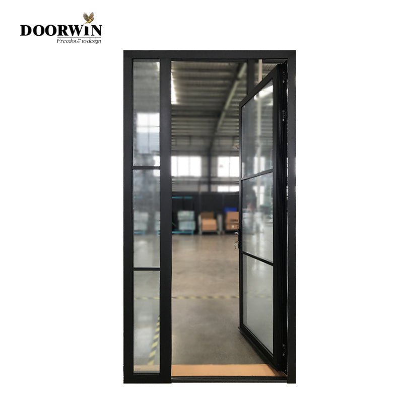 2022[ ALUMINUM ENTRY] DOORWIN aluminum profile windows and door aluminium glass door design commercial entry doors by Doorwin — product image 6
