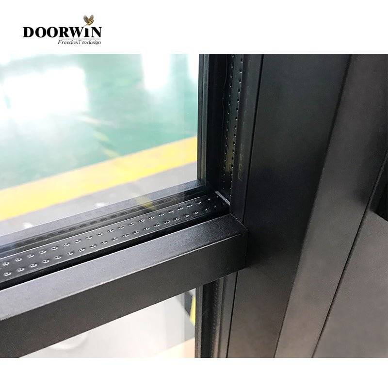 2022[ ALUMINUM ENTRY] DOORWIN aluminum profile windows and door aluminium glass door design commercial entry doors by Doorwin — product image 5