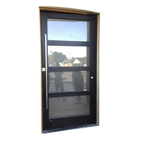 2022[ ALUMINUM ENTRY]Antique solid wood exterior doors aluminum composite door aluminium glass double entry by Doorwin — thumbnail 1
