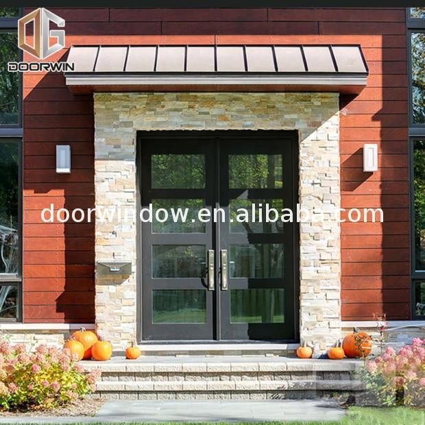 2022[ ALUMINUM ENTRY]Antique solid wood exterior doors aluminum composite door aluminium glass double entry by Doorwin - Doorwin Group Windows & Doors