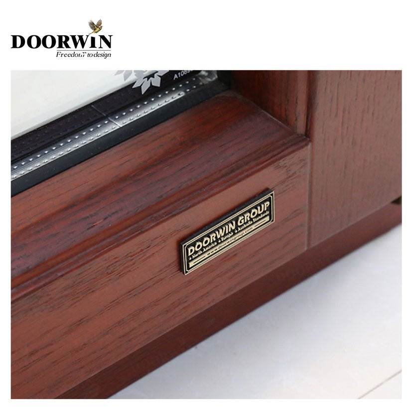 2022 good quality  2 panel sliding wood Aluminum tilt and sliding door by Doorwin — product image 4