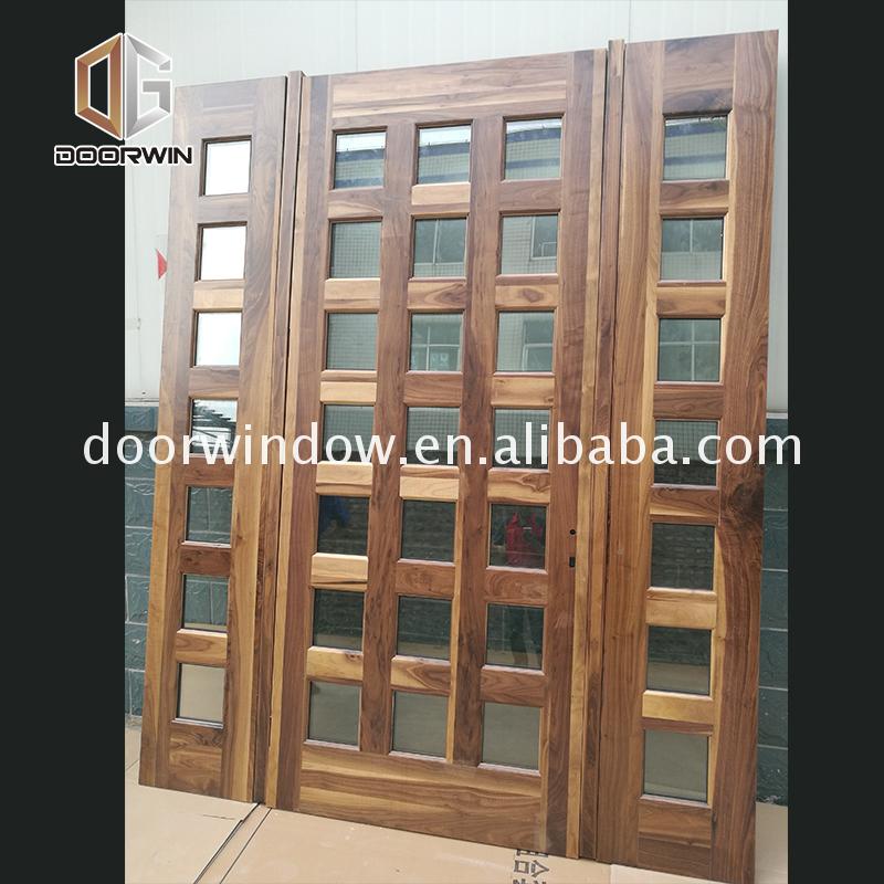 2022 Hot sale new products italian design wooden doors front wood double door designs exterior by Doorwin — product image 1