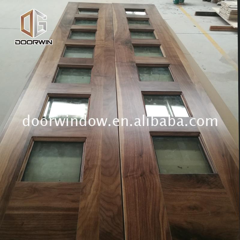 2022 Hot sale new products italian design wooden doors front wood double door designs exterior by Doorwin — product image 5