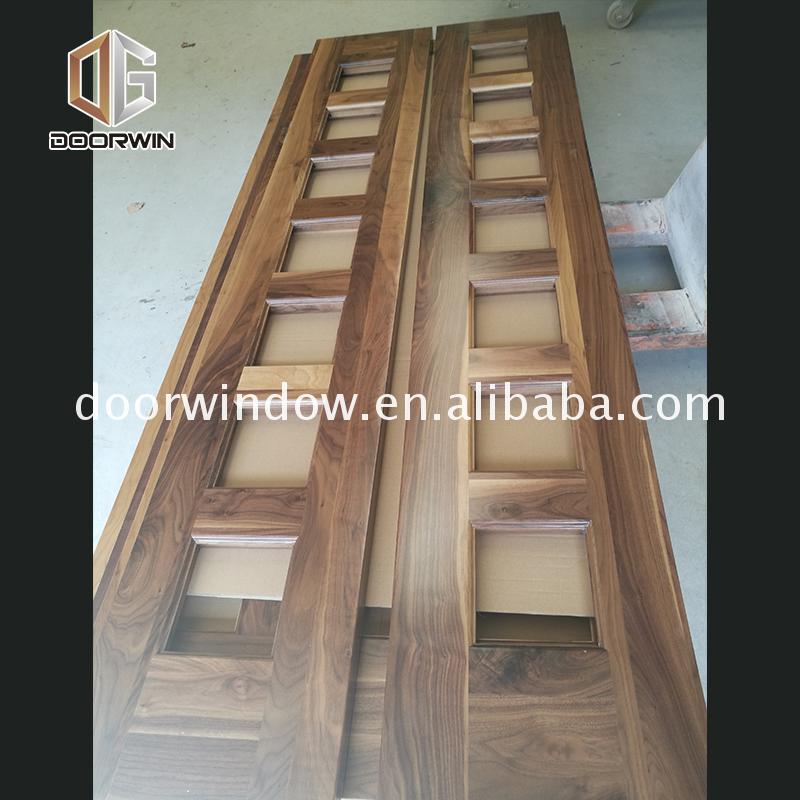 2022 Hot sale new products italian design wooden doors front wood double door designs exterior by Doorwin — product image 4