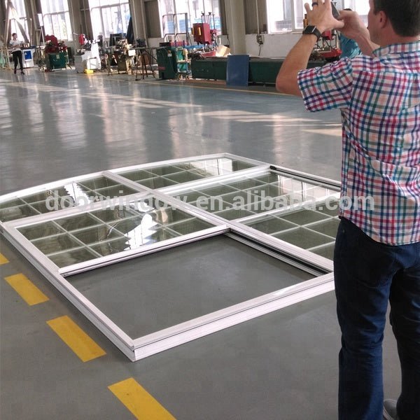 2022 latest design American Single Hung Thermal Break Aluminum vertical Sliding Window with inside grill by Doorwin - Doorwin Group Windows & Doors