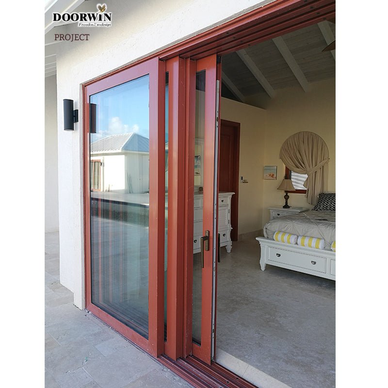 2022 USA hot sale -10 years warranty commercial aluminium wood sliding door big doors — product image 3