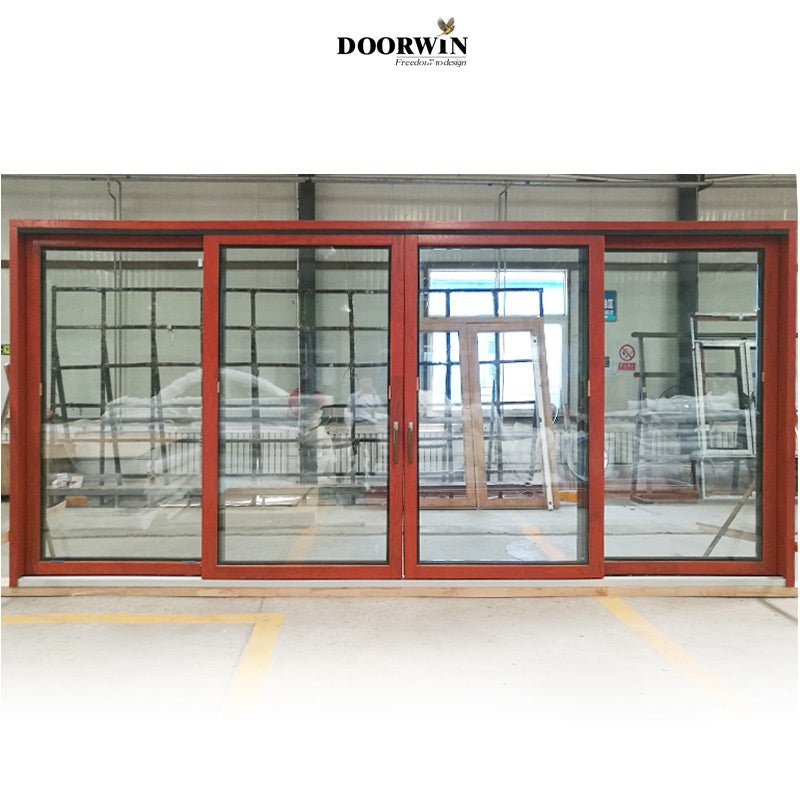 2022 USA hot sale -10 years warranty commercial aluminium wood sliding door big doors — product image 5