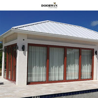 2022 USA hot sale -10 years warranty commercial aluminium wood sliding door big doors — thumbnail 1