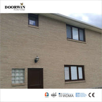2022 USA hot sale 30% discount promotion for wholesaler Houston soundproof built-in shutter 3 sash red oak wooden casement windows — thumbnail 3