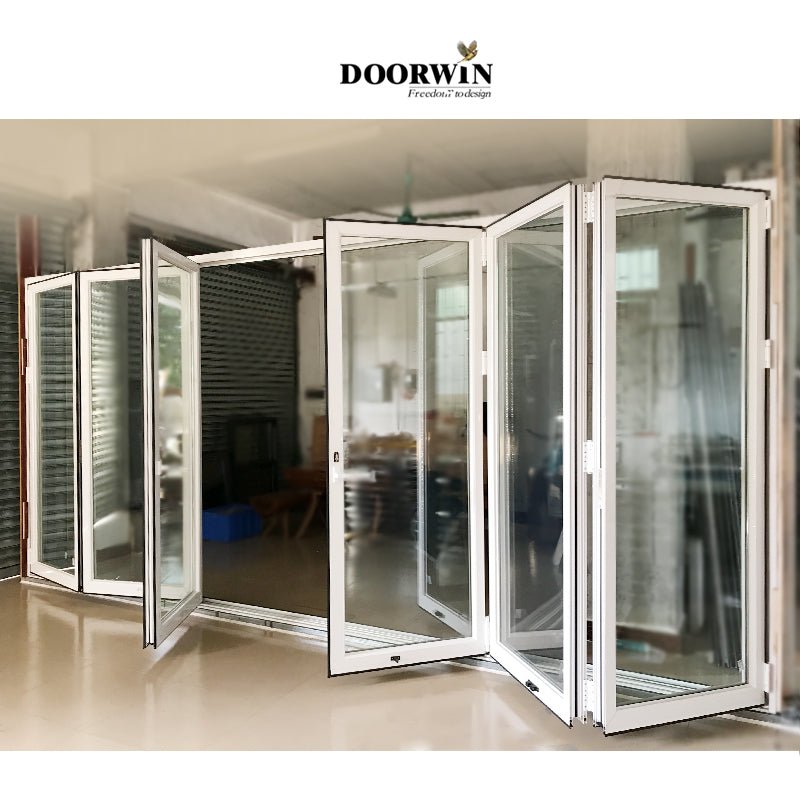 2022［ALUMINUM BI-FOLD DOOR］Latest Design Aluminum Alloy Insulated Bi Folding Door - China Folding Glass Door, Folding Doors — product image 2