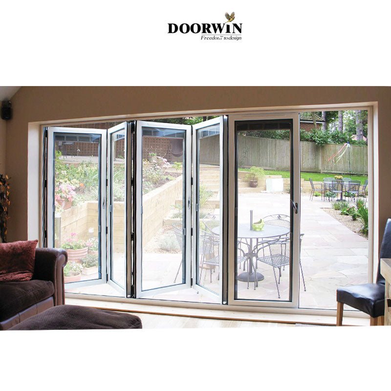 2022［ALUMINUM BI-FOLD DOOR］Latest Design Aluminum Alloy Insulated Bi Folding Door - China Folding Glass Door, Folding Doors — product image 5
