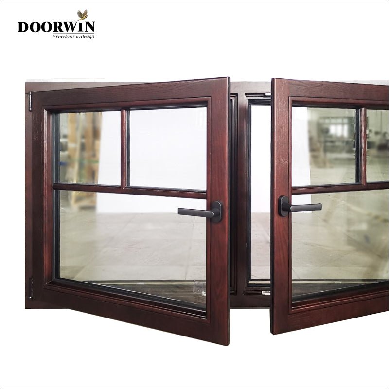 2022House Design OAK wood frame German hardware waterproof tilt and turn Window and doors — product image 4