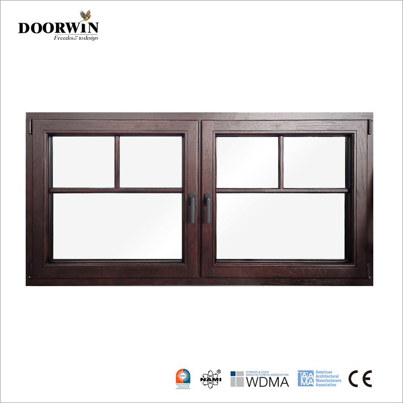 2022House Design OAK wood frame German hardware waterproof tilt and turn Window and doors - Doorwin Group Windows & Doors