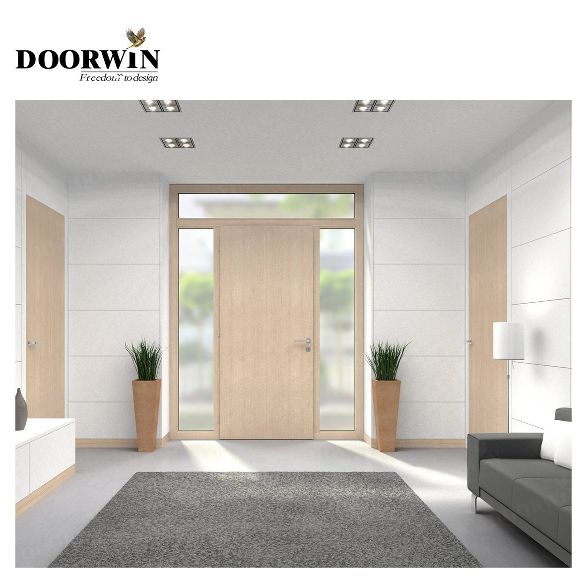 2022[RECOMMENDED ENTRY DOORS] DOORWIN 2021Wooden sash profiles for doors and windows arc interiors wood entry image by Doorwin — product image 4