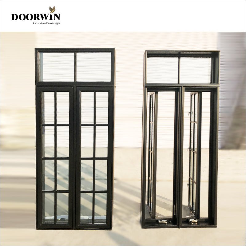 2022USA hot sale Wooden Pattern Window With Double Glazing Glass Wholesale Oak wood window design French windows — product image 5