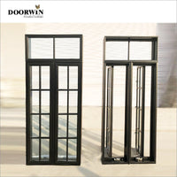 2022USA hot sale Wooden Pattern Window With Double Glazing Glass Wholesale Oak wood window design French windows — thumbnail 5