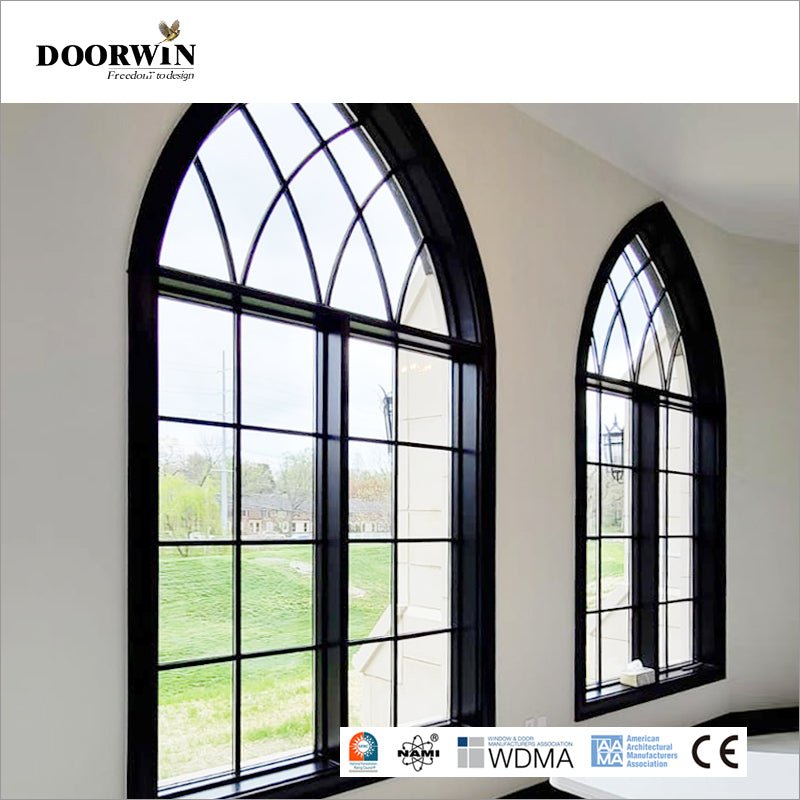 2022USA hot sale Wooden Pattern Window With Double Glazing Glass Wholesale Oak wood window design French windows - Doorwin Group Windows & Doors