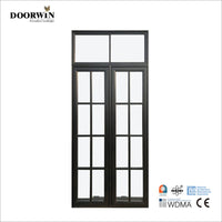 2022USA hot sale Wooden Pattern Window With Double Glazing Glass Wholesale Oak wood window design French windows — thumbnail 3