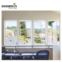 2022USA Irving Best-selling China Manufactory white arched Germany VEKA pvc upvc profile crank open casement window with grill design — thumbnail 2