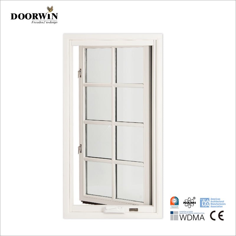 2022USA Oakland crank open window white color with fixed window grilles — product image 1