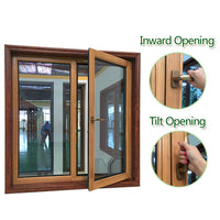 aluminum clad solid pine wood tilt and turn window — thumbnail 1
