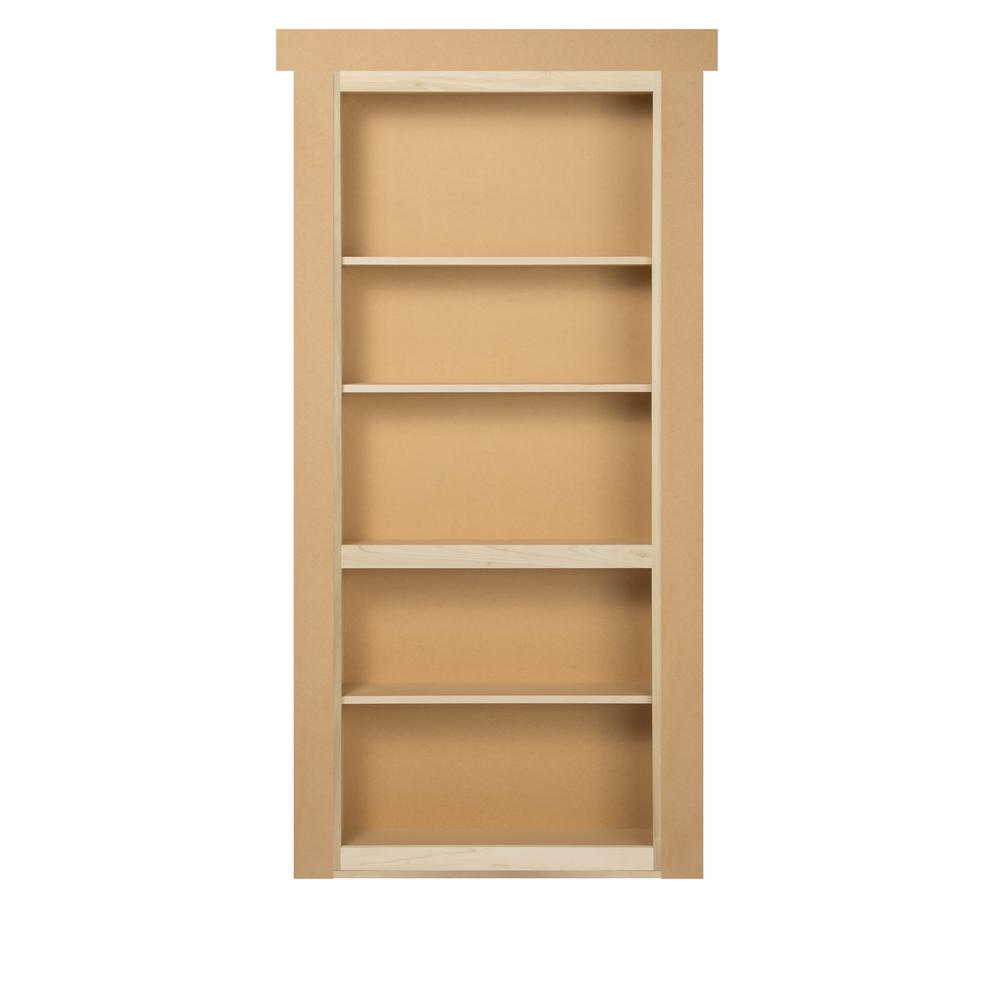 30 in. x 80 in. Unassembled Paint Finished Wood Bookshelf Interior Door by Doorwin — product image 3