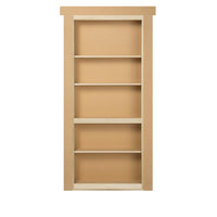 30 in. x 80 in. Unassembled Paint Finished Wood Bookshelf Interior Door by Doorwin — thumbnail 3