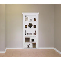 30 in. x 80 in. Unassembled Paint Finished Wood Bookshelf Interior Door by Doorwin — thumbnail 4