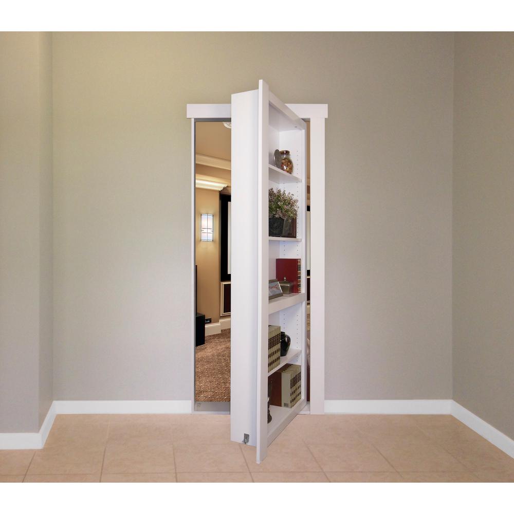 30 in. x 80 in. Unassembled Paint Finished Wood Bookshelf Interior Door by Doorwin — product image 2