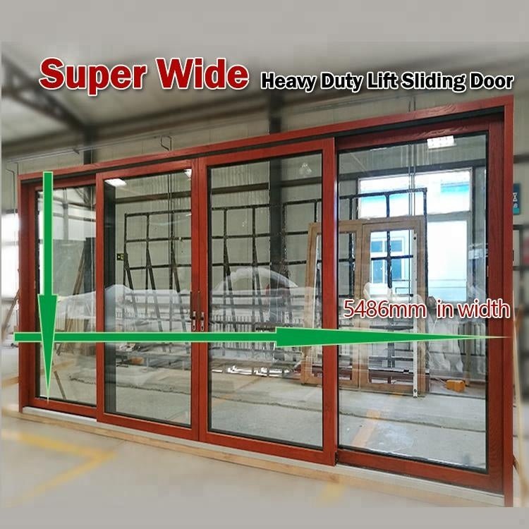 6 panel thermal break aluminum lift sliding door aluminium sliding door pictures wood frame sliding glass door by Doorwin - Doorwin Group Windows & Doors