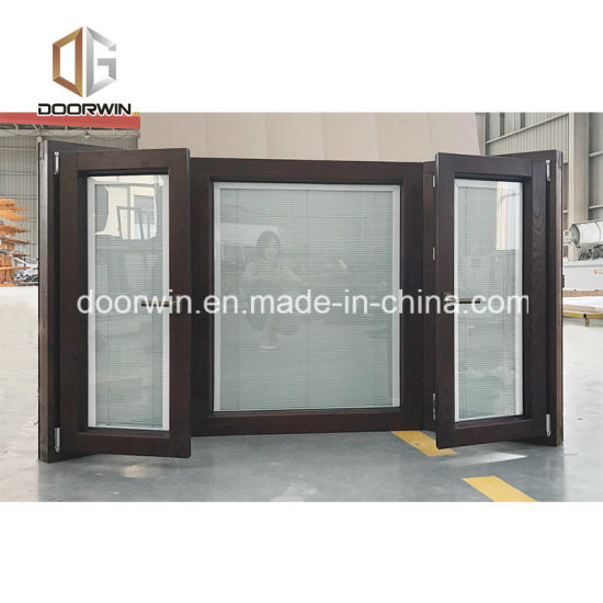 Aluminum Clad Wood Casement Window Built-in Blinds Integral Shutter Tilt and Turn Window for Afghan Client - China Aluminum Window, Wood Aluminum Window — product image 0