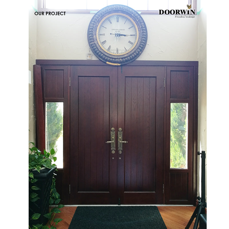 Low price entry doors toronto that open outward side glass panels