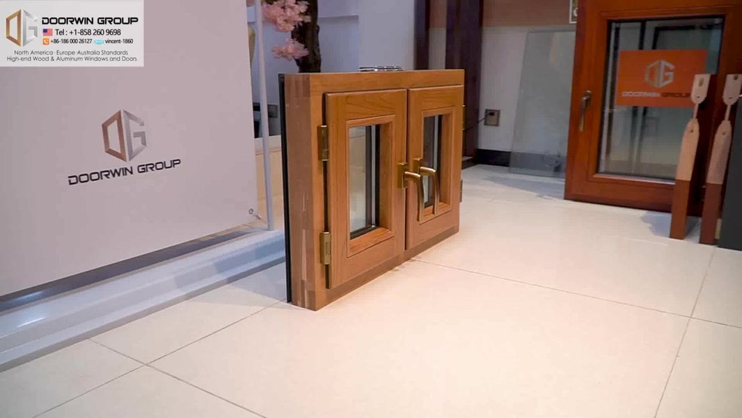 aama certified energy star American oak wood clad aluminum windows - Doorwin Group Windows & Doors