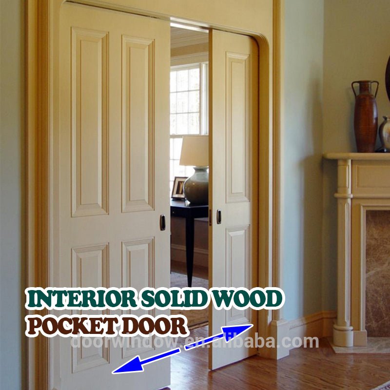 Ad solid oak wood pocket sliding door for closet/pantry/bed rooms by Doorwin — product image 6