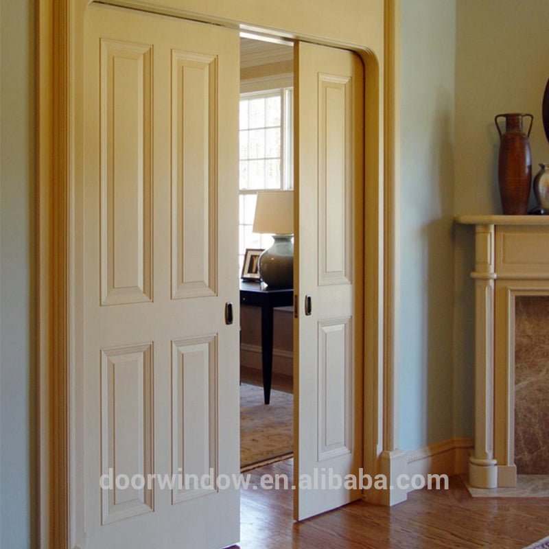 Ad solid oak wood pocket sliding door for closet/pantry/bed rooms by Doorwin — product image 4